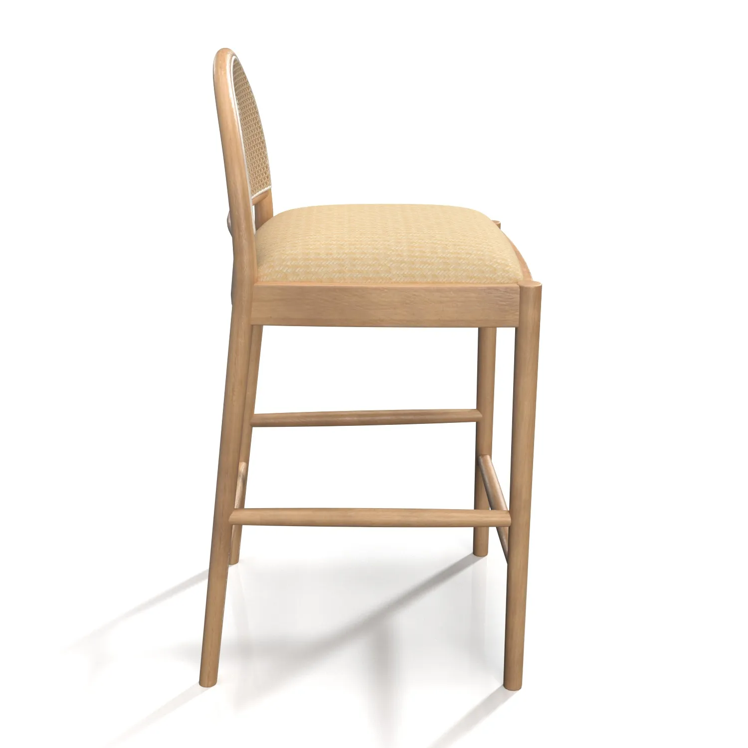 Hadden Natural Counter Stool PBR 3D Model_04